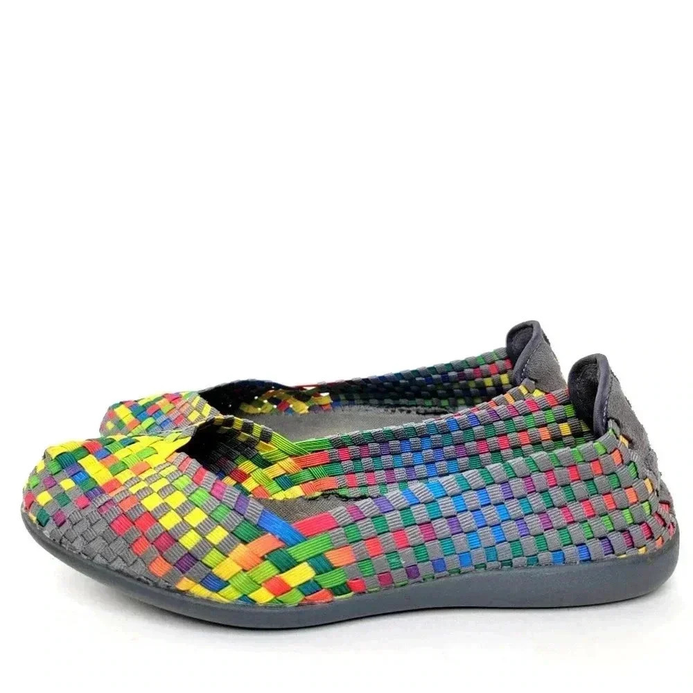 Steven by Steve Madden Rainbow Woven Ballet Flats - 8 - Picture 5 of 10